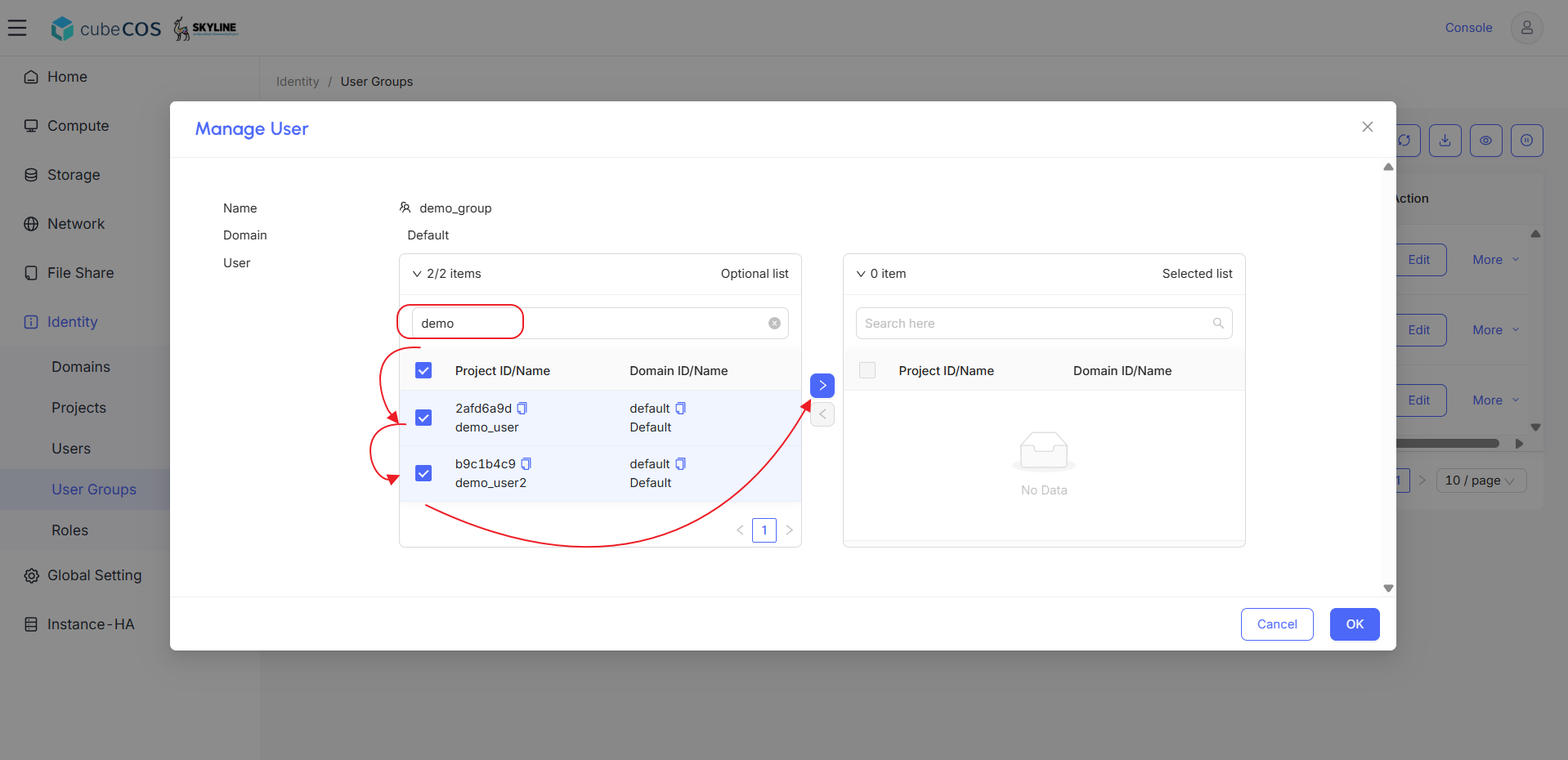 How to create and manage user groups (Local) in CubeCOS | Bigstack ...