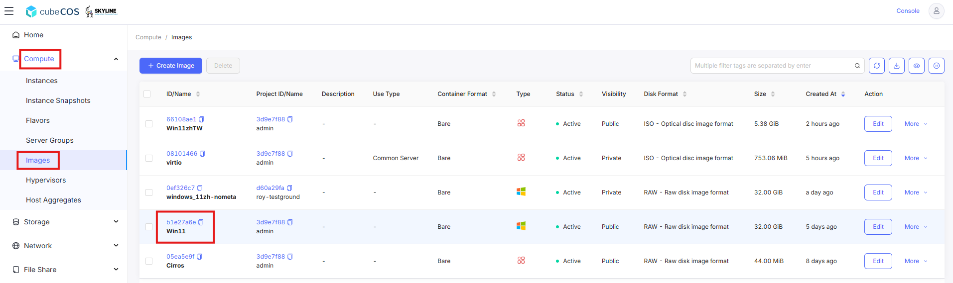 vtpm virtual machine more metadata dropdown options