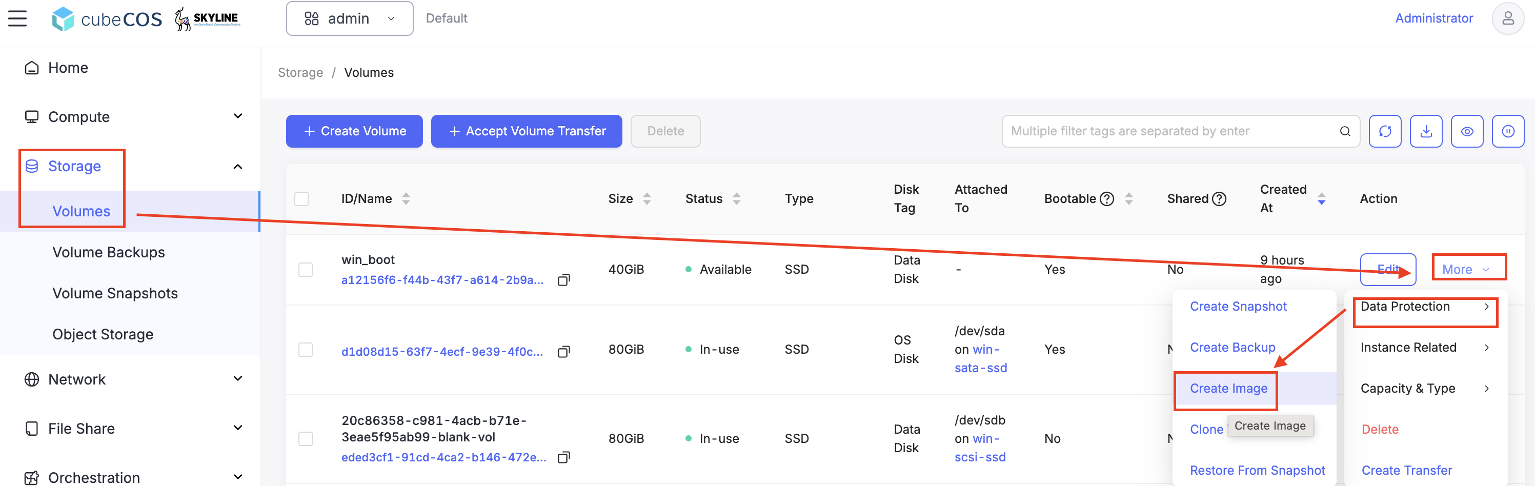 Select required VirtIO driver