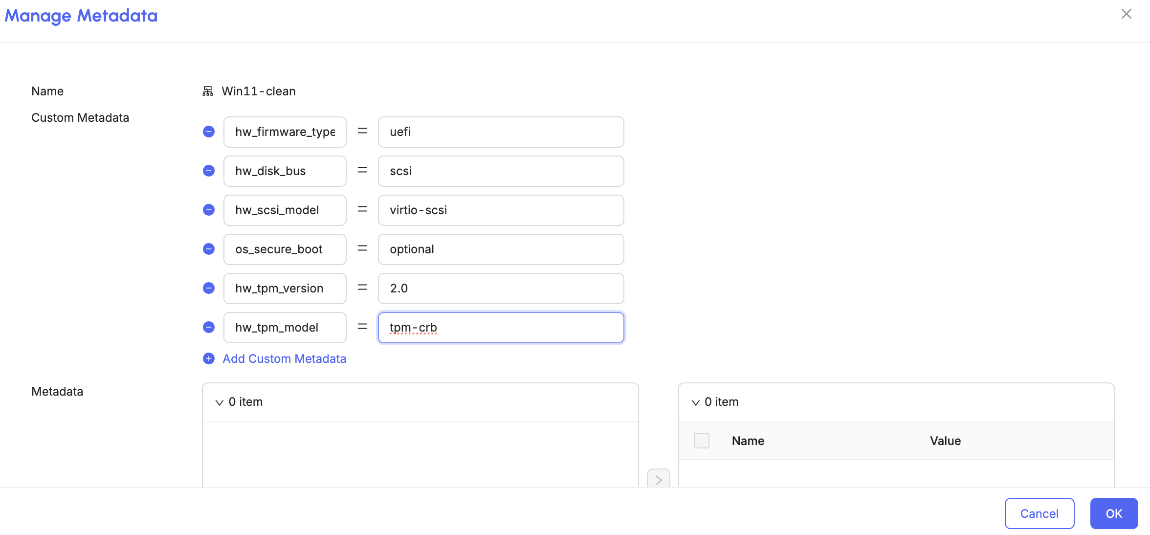 必要なVirtIOドライバーを選択してください
