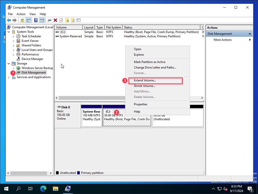 Volume extend 07