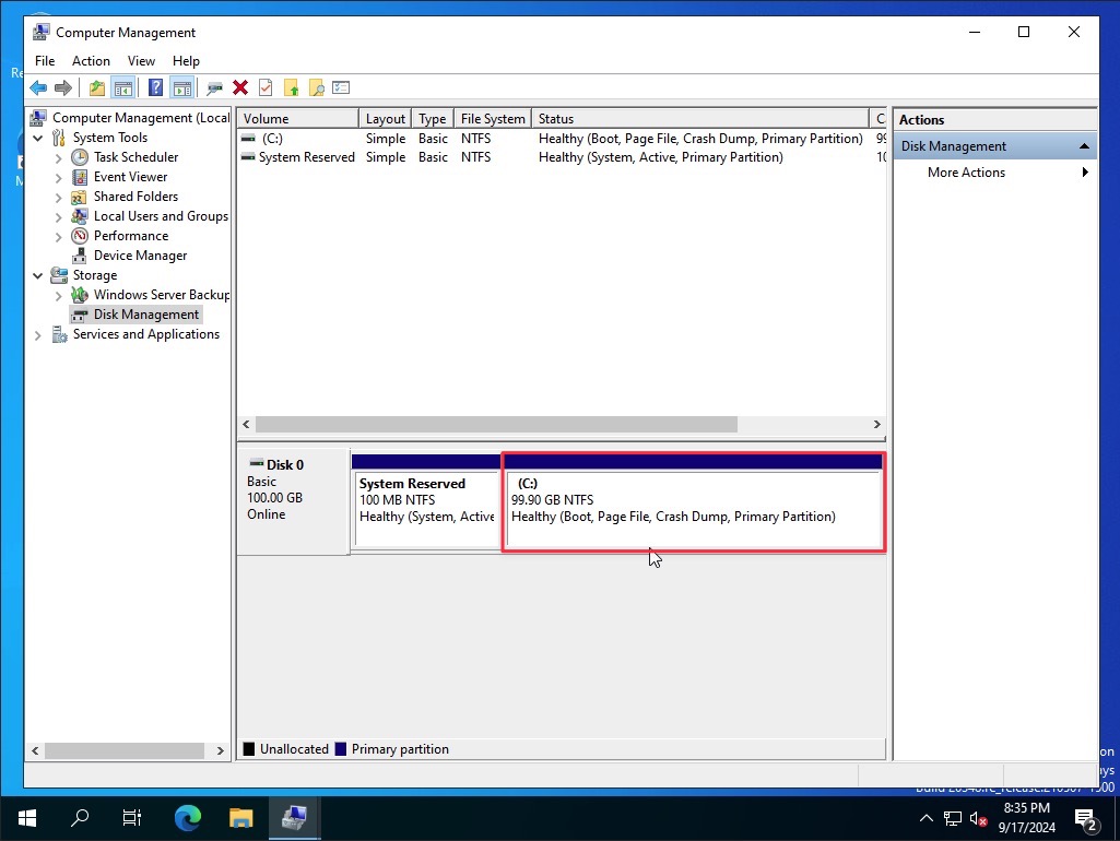 Volume extend 11
